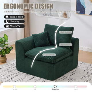 Sunvega Modular Cloud Couch Sofa with Removable Cushion Covers for Living Room