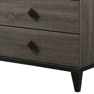 Sunvega Fabric Upholstered Button Tufted Panel Bed with Wooden Frame