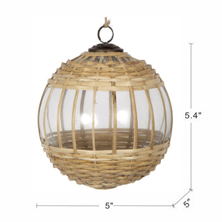 Sunvega Weathered Finish Iron Snowflake Hanging Ball Ornaments for Holiday Decor