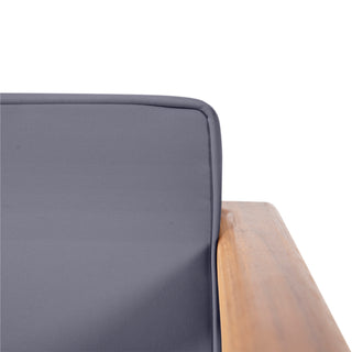 Sunvega Acacia Wood Club Chair with Water-Resistant Cushions for Patio