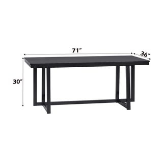Sunvega Classic Rectangular Dining Table with Durable Wooden Base and Sleek Finish