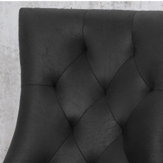 Sunvega Contemporary Upholstered Dining Chairs with Tufted Diamond Stitch and Wood Legs