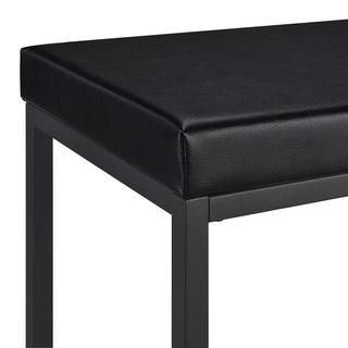 Sunvega Modern Black Four-Piece Counter Height Set with Two Tables and Two Stools