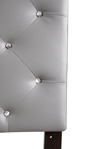 Sunvega Pink Faux Leather Tufted Panel Headboard with Adjustable Height