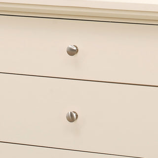 Sunvega Beige Finish Casual Nightstand with Open Shelf for Bedroom