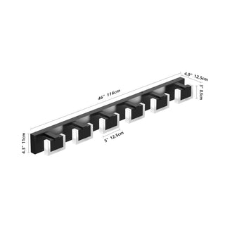 Sunvega Modern Black LED Vanity Light Fixtures with Up and Down Lighting