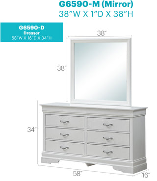 Sunvega Silver Champagne Nightstand with Two Spacious Drawers for Bedroom