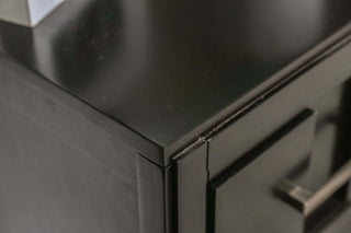 Sunvega Gray Transitional Nightstand with English Dovetail Drawer and Felt Lining