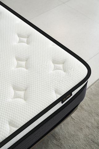 Sunvega 10 Inch Hybrid Twin Mattress in a Box with Pillow Top and Gel-Infused Cooling Foam