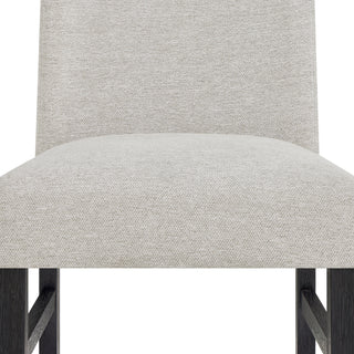Sunvega Upholstered Dining Bench with Beige Gray Finish and Contemporary Style