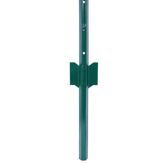 Sunvega Heavy Duty Steel Fence Post with U-Channel and Anchor Plate 5Pack