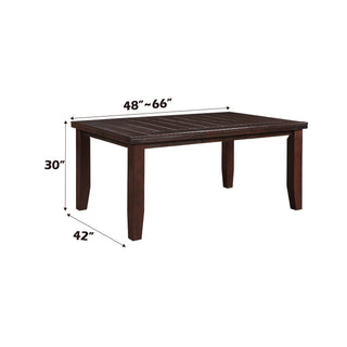 Sunvega Tufted Black PU Upholstered Wood Bench with Espresso Finish