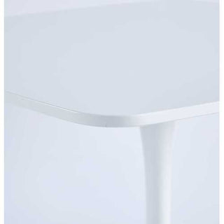 Sunvega Mid-Century Modern Square Dining Table with Black and Golden Tulip Pedestal Base