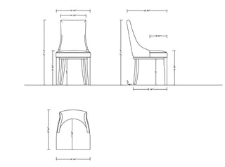 Sunvega Modern Upholstered Dining Chairs Set of 2 in Tan Faux Leather