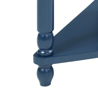 Sunvega Multifunctional 3 Tier Corner Table with Solid Wood Legs for Small Spaces
