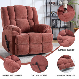 Sunvega Dual Motor Lift Recliner Chair with Massage Lumbar Heat and Power Remote