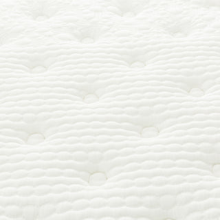 Sunvega 12 Inch King Size Plush Gel Memory Foam Hybrid Pocket Coil Mattress