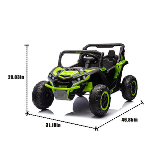 Sunvega 24V Two-Seater Kids Ride On UTV with Remote Control and Four-Wheel Suspension