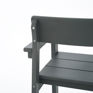 Sunvega Modernist HDPE Outdoor Garden Armchairs with Backrest in Your Choice of Color