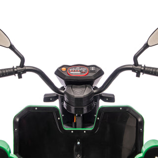 Sunvega 3-Wheel Electric Cargo Truck with LED Lights Music and Anti-Slip Wheels