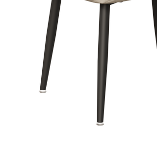 Sunvega Luxury Velvet Dining Chair Set with High Rebound Cushion and Stable Metal Frame