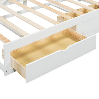 Sunvega Extending Daybed with Trundle for Spontaneous Guests from Twin to King Size