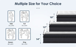 Sunvega King Size Hybrid Mattress with Gel Memory Foam and Pocket Springs