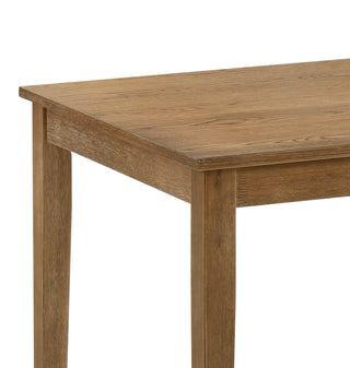 Sunvega Weathered Oak Finish 5PC Pack Dining Set with Padded Seat Cushions