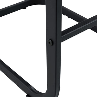 Sunvega Modern Brown Tech Fabric Bar Stool with Soft Seat and Non-Slip Feet