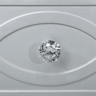 Sunvega Transitional Silver Metallic Two-Drawer Nightstand with Crystal Pulls