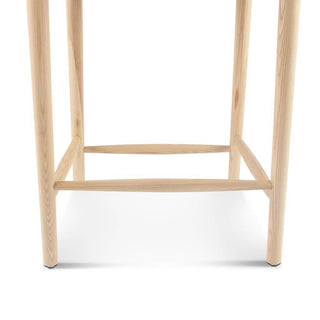 Sunvega Natural Ash Wishbone Counter Stool with Hand Woven Paper Cord Seat