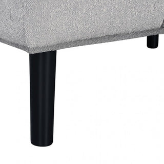 Sunvega Dark Gray Contemporary Futon Sofa with Adjustable Headrest and Biscuit Tufting