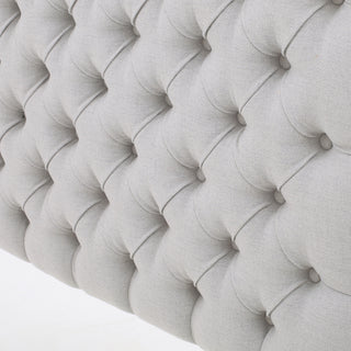Sunvega Modern Button Tufted Upholstered Queen Size Bed Headboard with Adjustable Legs