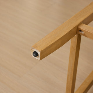 Sunvega Full Solid Wood Rattan-Back Bar Stool with Matte Linen Cushion for Kitchen Island