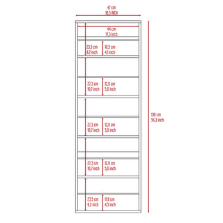 Sunvega Wall Mounted Shoe Rack with Mirror Door and Five Shelves for Ten Pairs
