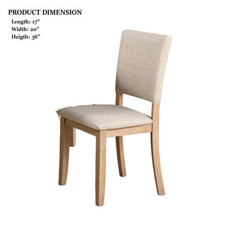 Sunvega Transitional Natural Tone Rubberwood Dining Table with Trestle Base