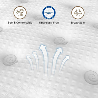 Sunvega 12 Inch Full Gel Memory Foam Hybrid Mattress with Pocket Springs for Support