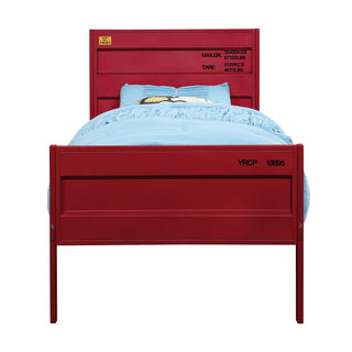 Sunvega Modern Industrial Metal Twin Platform Bed with Cargo Container Lock