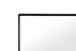 Sunvega Sand Colored Beveled Glass Poster Mirror with Metal Accents