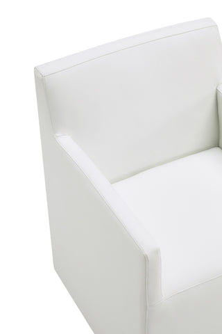 Sunvega Modern Dining Chair in Luxurious Faux Leather for Dining Room