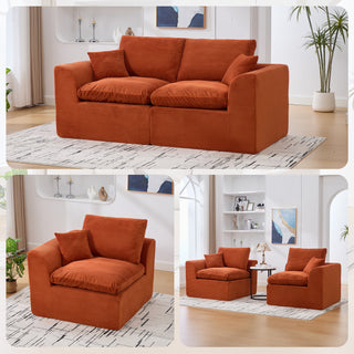 Sunvega Modular Cloud Couch Sofa with Removable Cushion Covers for Living Room