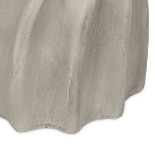 Sunvega Lightweight Concrete Side Table with Sunburst Top for Patio