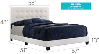 Sunvega Twin Bed Frame in Crisp White for Compact Living Areas