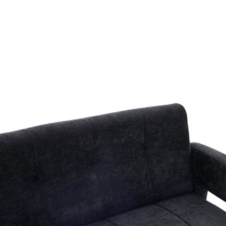 Sunvega Nordic Modern Upholstered Sofa with Dual Armrests for Living Room and Bedroom