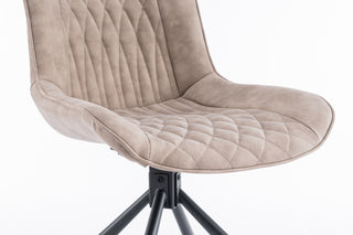 Sunvega Mid-Century Modern Tufted Diamond Pattern Upholstered Swivel Dining Chair