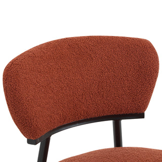 Sunvega Modern Upholstered Dining Chairs with Soft Seat and Metal Legs Set of 2 White