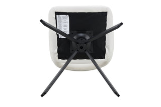 Sunvega Modern PU Leather Swivel Dining Chairs Set of 2 with Auto-Return and High Back
