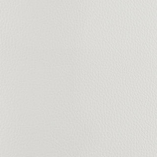 Sunvega Brushed Stainless Steel Bar Stool with White Faux Leather Upholstery