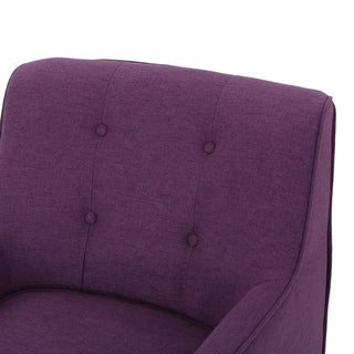 Sunvega Mid-Century Modern Arm Chair with Tufted Back and Padded Cushion