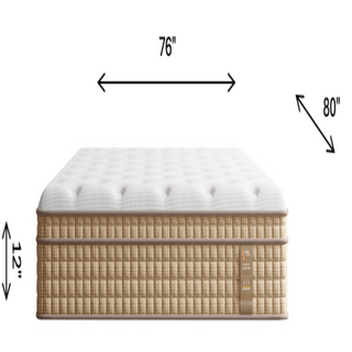 Sunvega 12 Inch King Hybrid Mattress with Pocket Springs and Cooling Gel Memory Foam